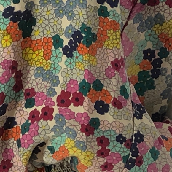 PARKER 100% silk abstract floral pattern size xs - Picture 5 of 9